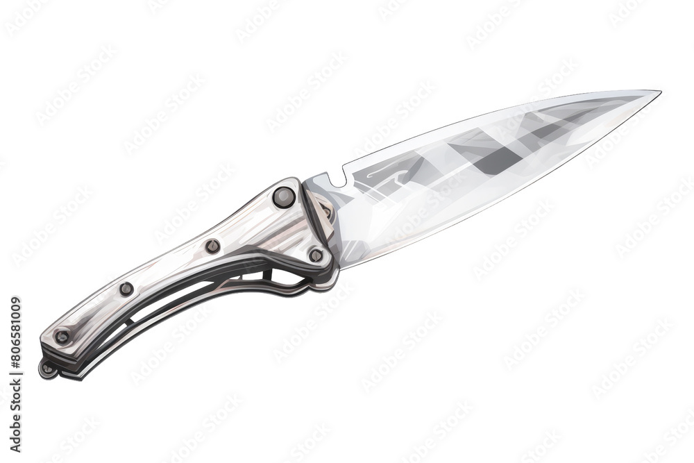 Shadow Dance of the Midnight Blade on White or PNG Transparent Background. Shadow Dance of the Midnight Blade on White or PNG Transparent Background.