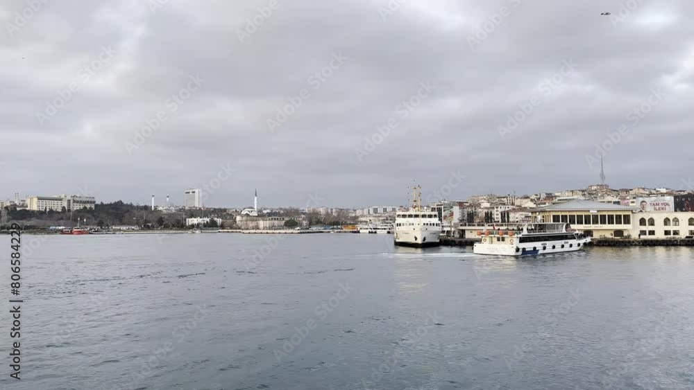 Istanbul Bosphorus Marmara Sea in the evening