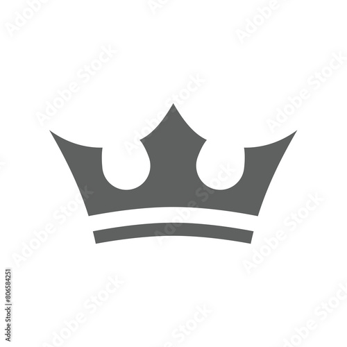 Crown vector icon. Luxury and membership symbol.