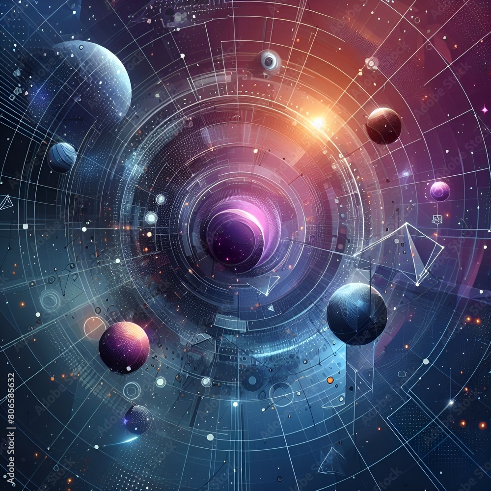 Obraz premium visualization of space