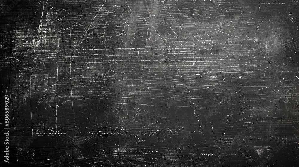 Obraz premium Blackboard with chalk. Dark textured background. Grunge style worn surface.