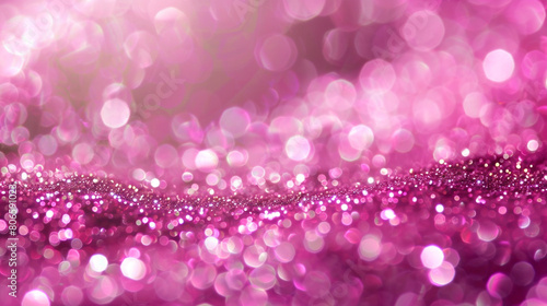 Magenta glitter defocused twinkly lights  resembling a sunny day.