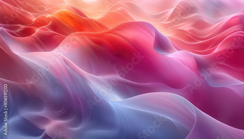 Abstract background with waves of color. Created with Ai