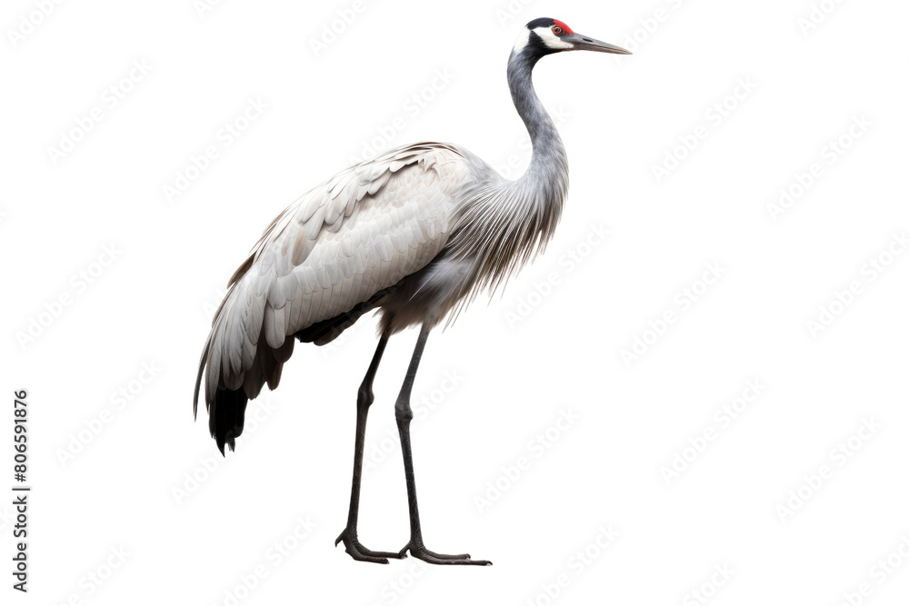 Majestic White Egret Dancing on a Blank Canvas on White or PNG Transparent Background. Majestic White Egret Dancing on a Blank Canvas on White or PNG Transparent Background.
