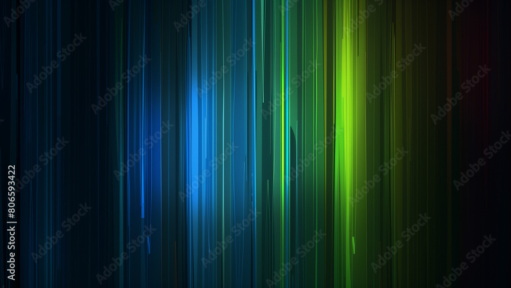 Cool Spectrum: Blue and Green Gradient on Black