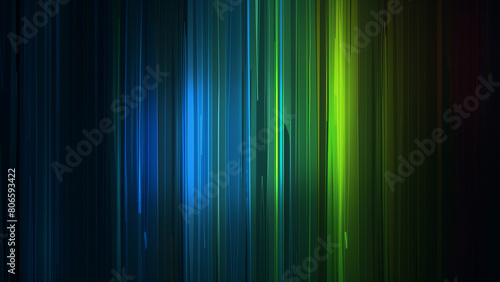 Cool Spectrum  Blue and Green Gradient on Black