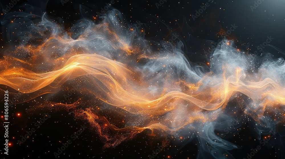Abstract Fractal background with fire and smoke 3d rendering Abstract Fractal background with fire and smoke 3d rendering