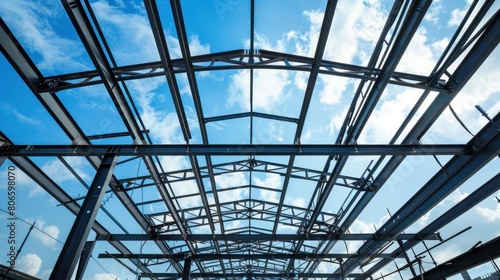 steel structure design external roof frame