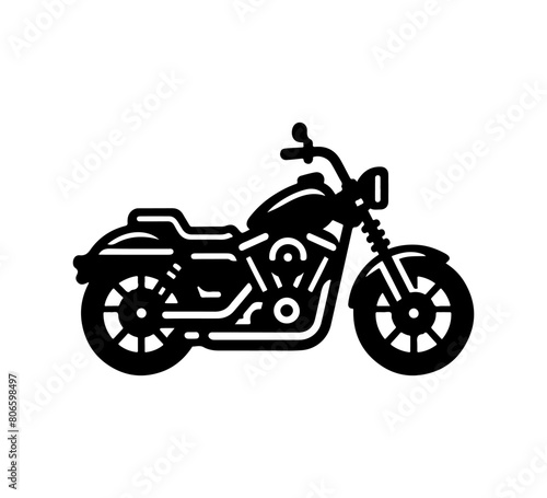 BIG BIKE motorbike vector simple icon