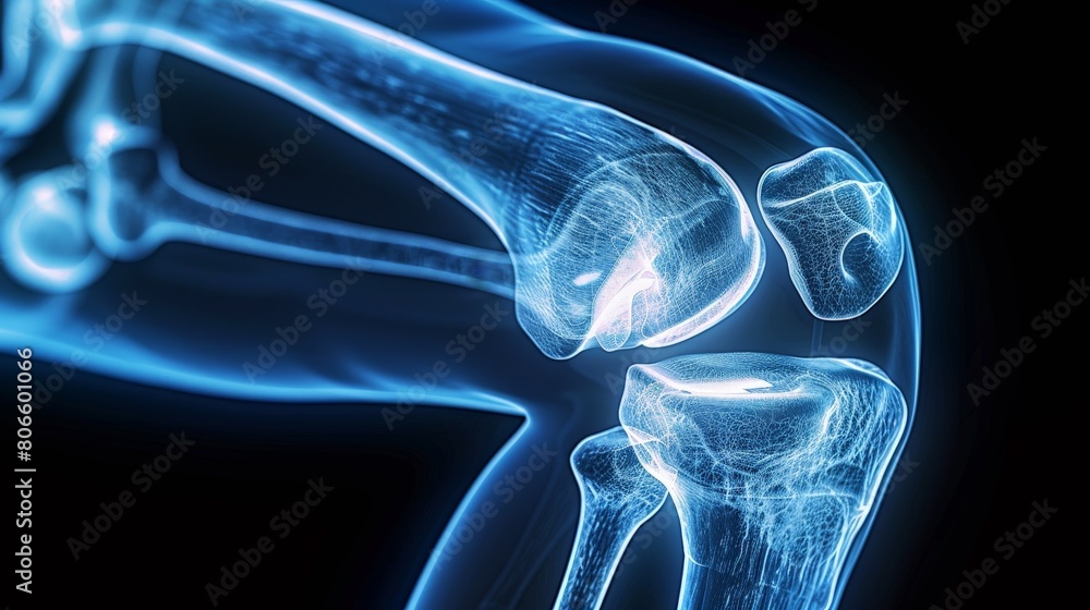 Expertly Captured X-Ray Depicting Knee Joint Ligaments and Bone Alignment for Medical Professionals Expertly Captured X-Ray Depicting Knee Joint Ligaments and Bone Alignment for Medical Professionals