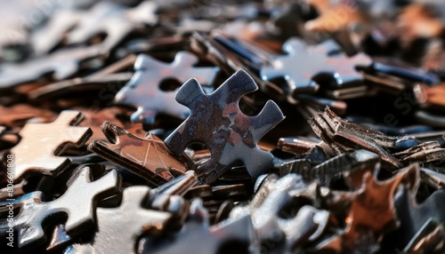 Fragmented Memories: The Symbolism of Broken Puzzle Pieces in Alzheimer's"