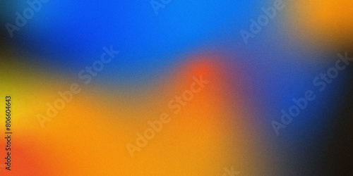Color gradient, rough abstract background, empty space grainy noise, rough texture yellow blue wave