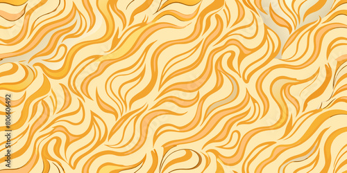 Seamless abstract pattern  tangle wavy hair background 