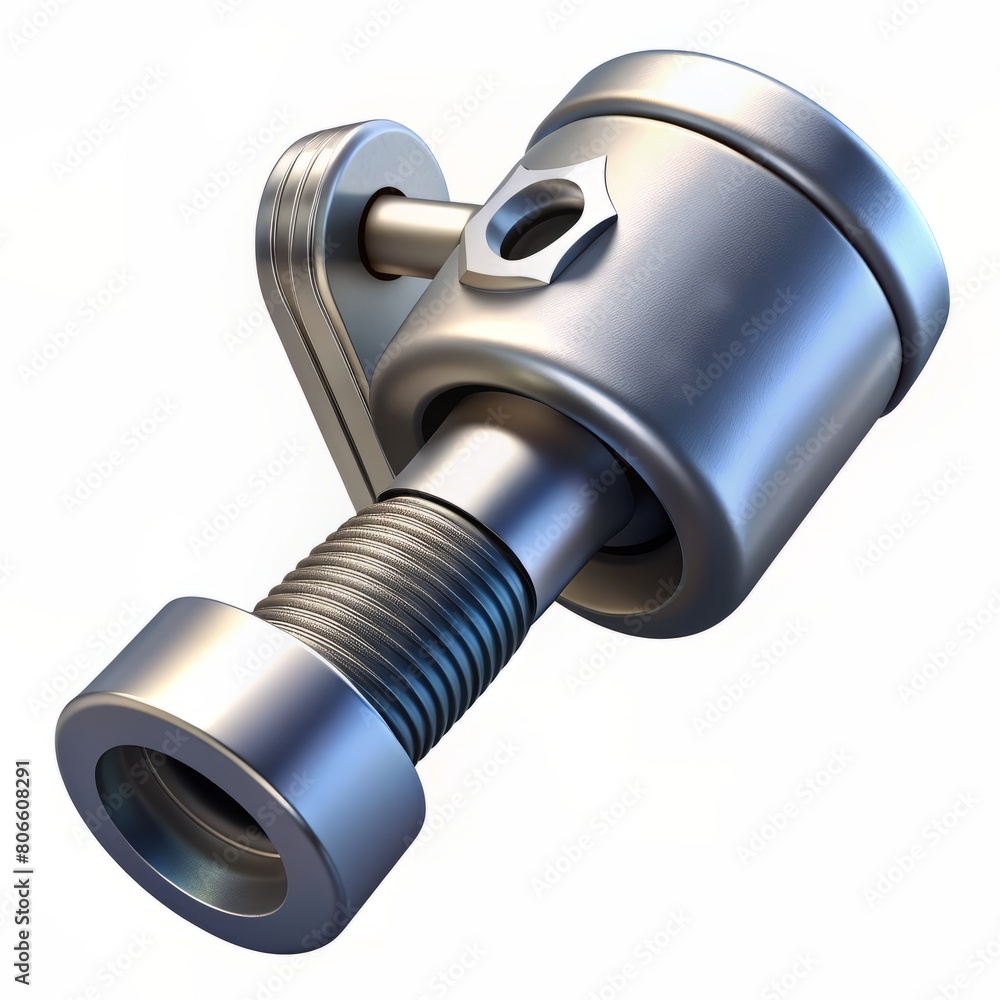 3D render of a socket wrench with ratchet mechanis, on isolated white background, Generative AI 3D render of a socket wrench with ratchet mechanis, on isolated white background, Generative AI