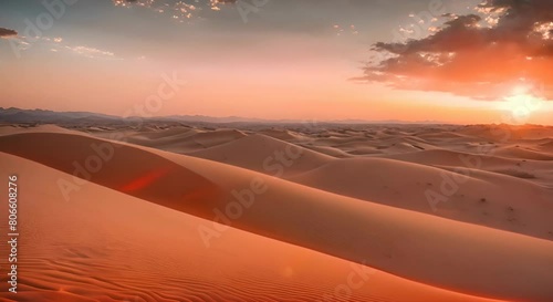 The Sand Dunes Woven with the Colors of Sunset
