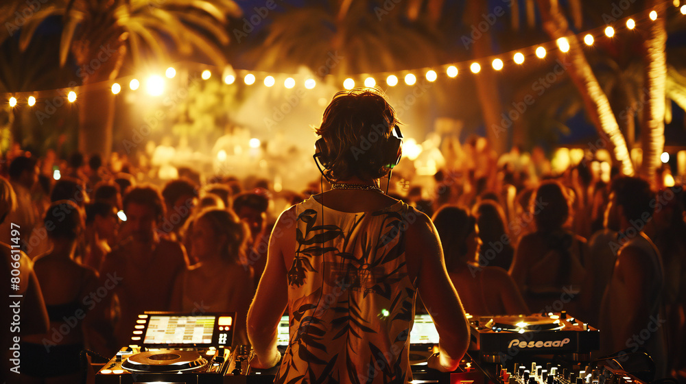 custom made wallpaper toronto digitaldj set at the beach party on sunset