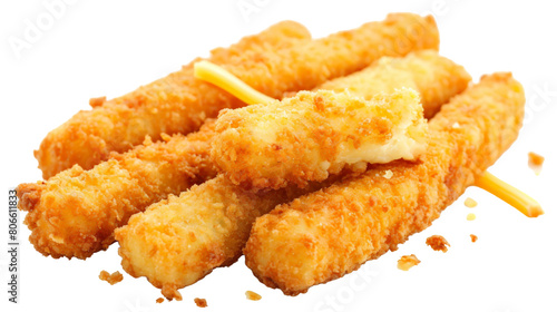 Irresistible Fried Cheese Sticks on transparent background