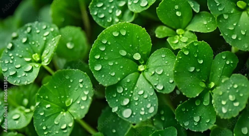 Raindrops on a Plant Raindrops on a Plant