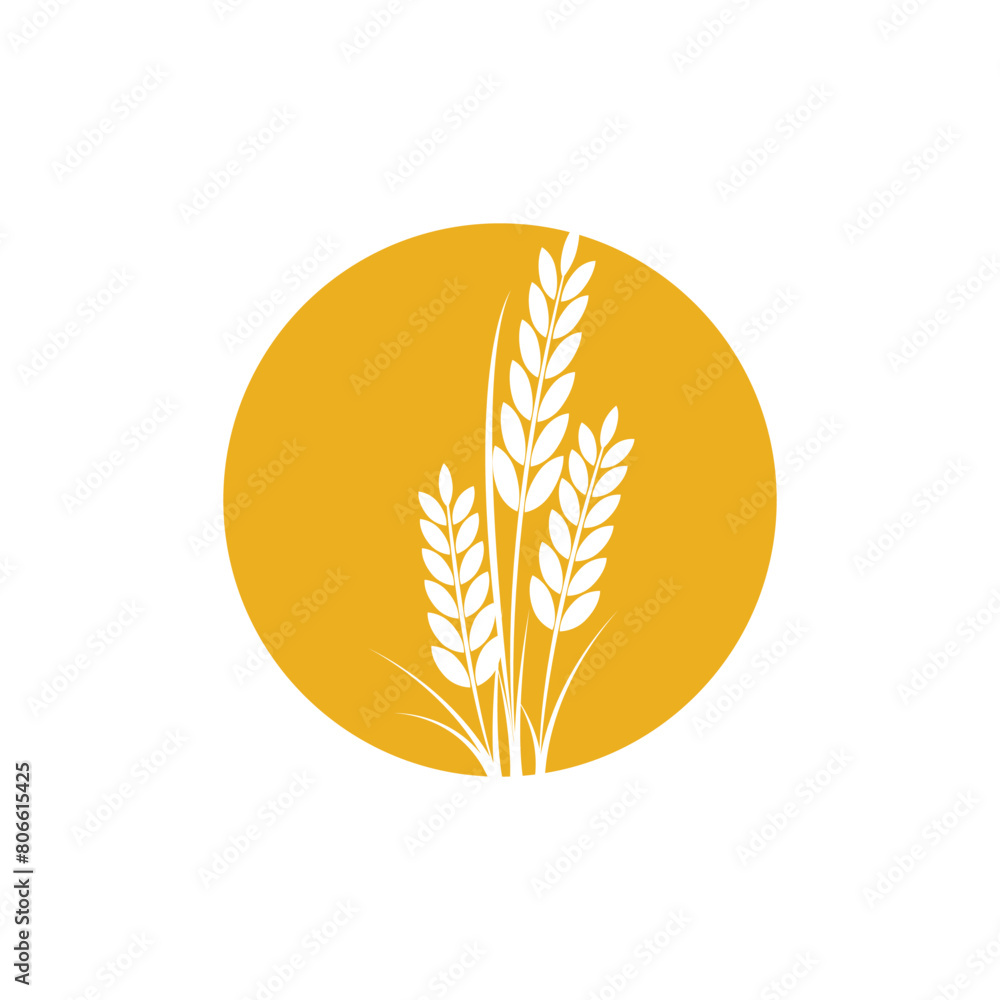 Agriculture wheat logo vector template and symbol Agriculture wheat logo vector template and symbol