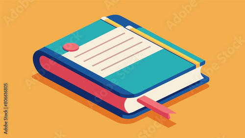 The journals compact size allows for easy portability so the writer can carry their daily Stoic reflections with them wherever they go.. Vector illustration