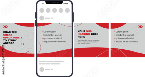 Set of Instagram Carousel Post, editable social media Instagram carousel post, modern and creative business carousel post template