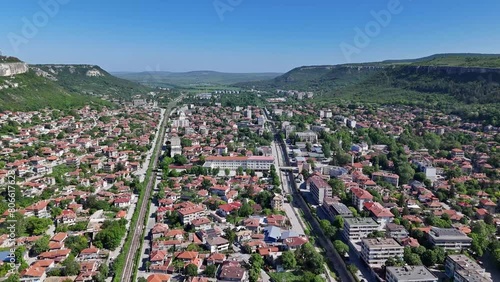 Provadia Bulgaria drone aerial city panorama photo