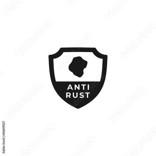 Anti rust seal or Anti rust icon vector isolated. Best Anti rust seal for product packaging design, and more.