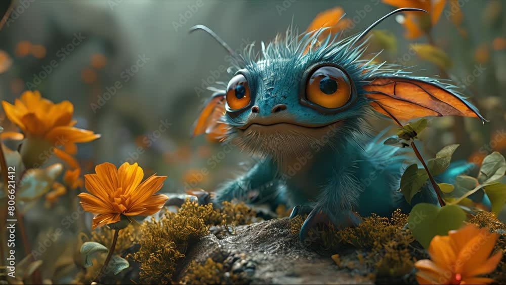 cute monster in a raw. Created with Generative AI. cute monster in a raw. Created with Generative AI.