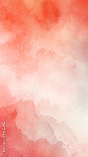 Coral watercolor and white gradient abstract winter background light cold copy space design blank greeting form blank copyspace for design text photo  © Lenhard