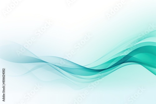 Cyan ecology abstract vector background natural flow energy concept backdrop wave design promoting sustainability and organic harmony blank 