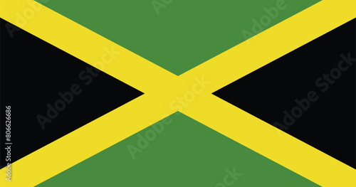 illustration of Jamaica Country Flag
