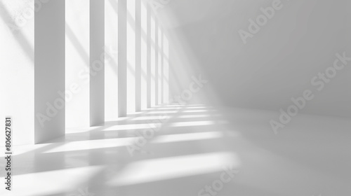 abstract white empty room wall background.  © Nenone