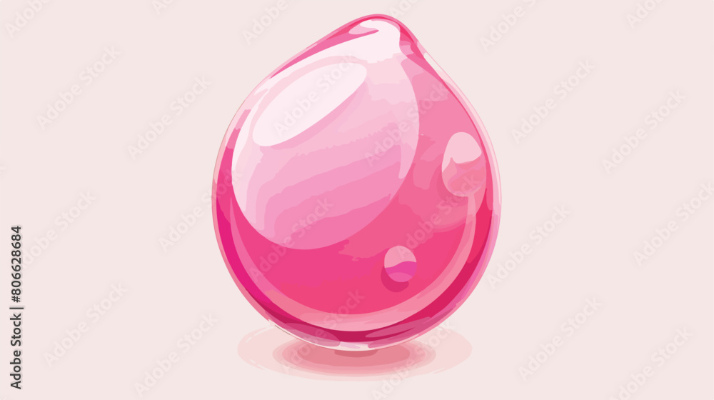 Pink drop chat bubble icon vector illustration design