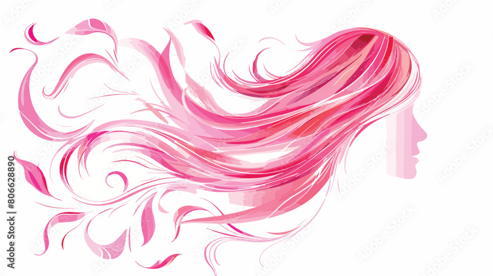 Pink venus design over white Vector illustration. vector