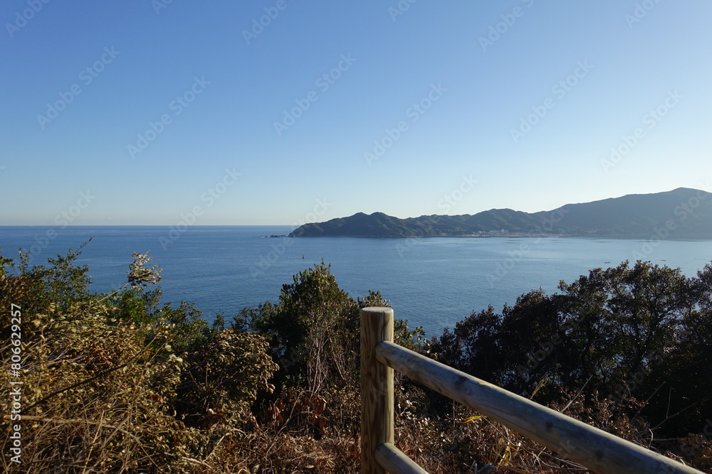 Obraz premium 島の頂からの風景