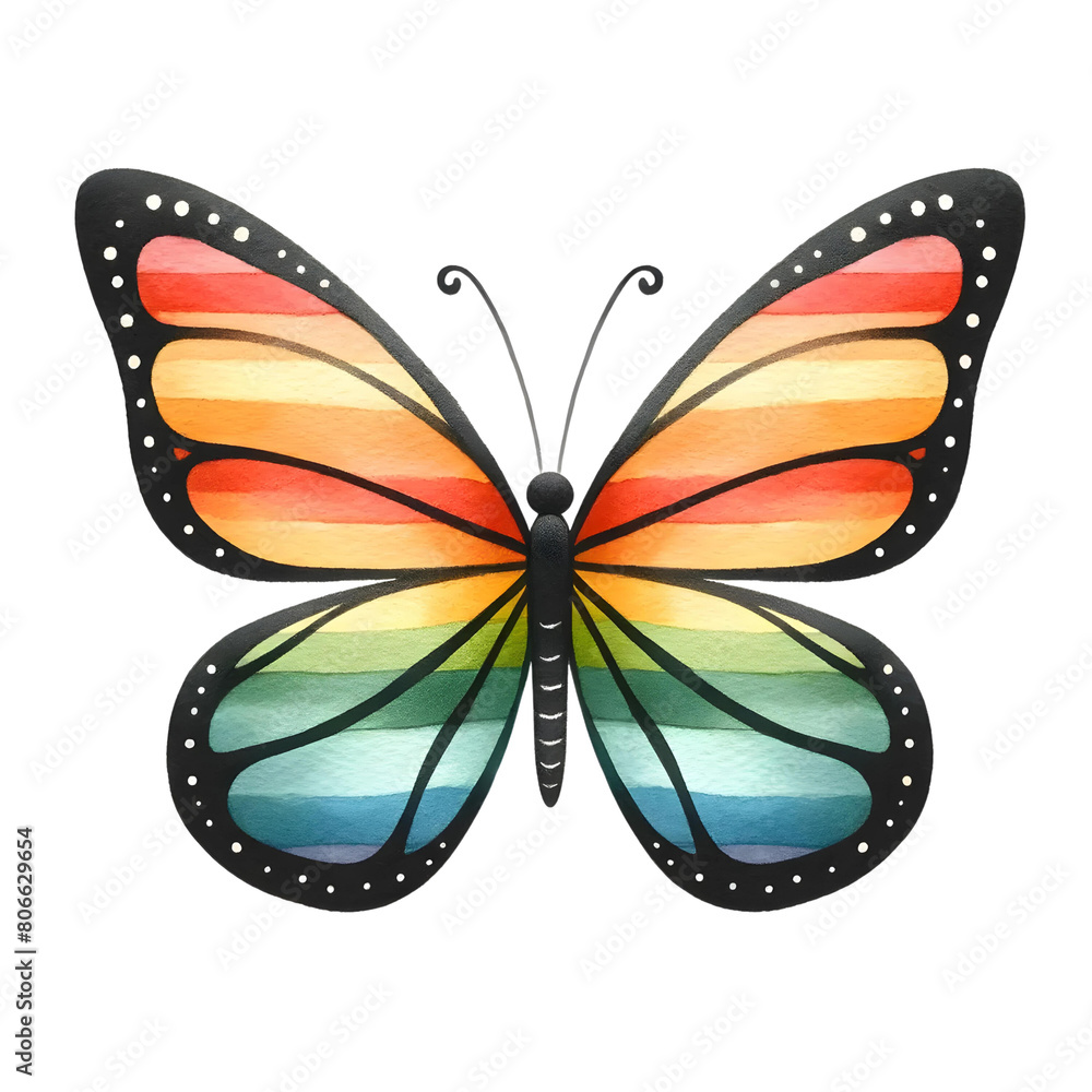 rainbow butterfly 