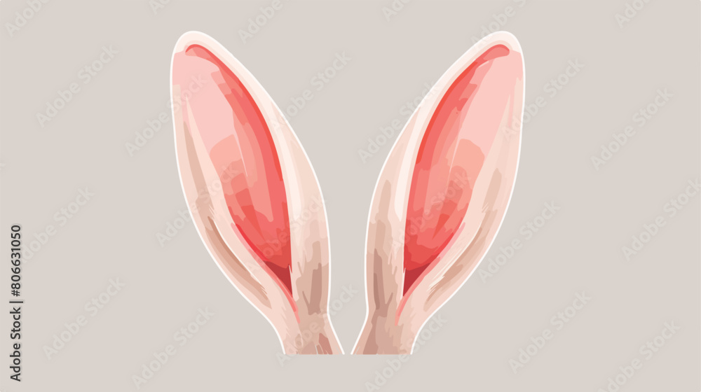 Rabbit ears isolated icon Vector illustration. Vector