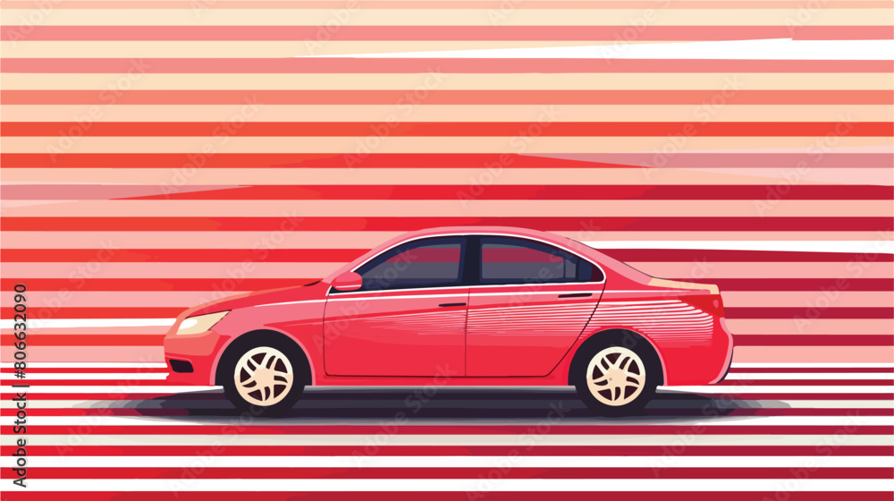 Rent a car design over striped background vector illustration