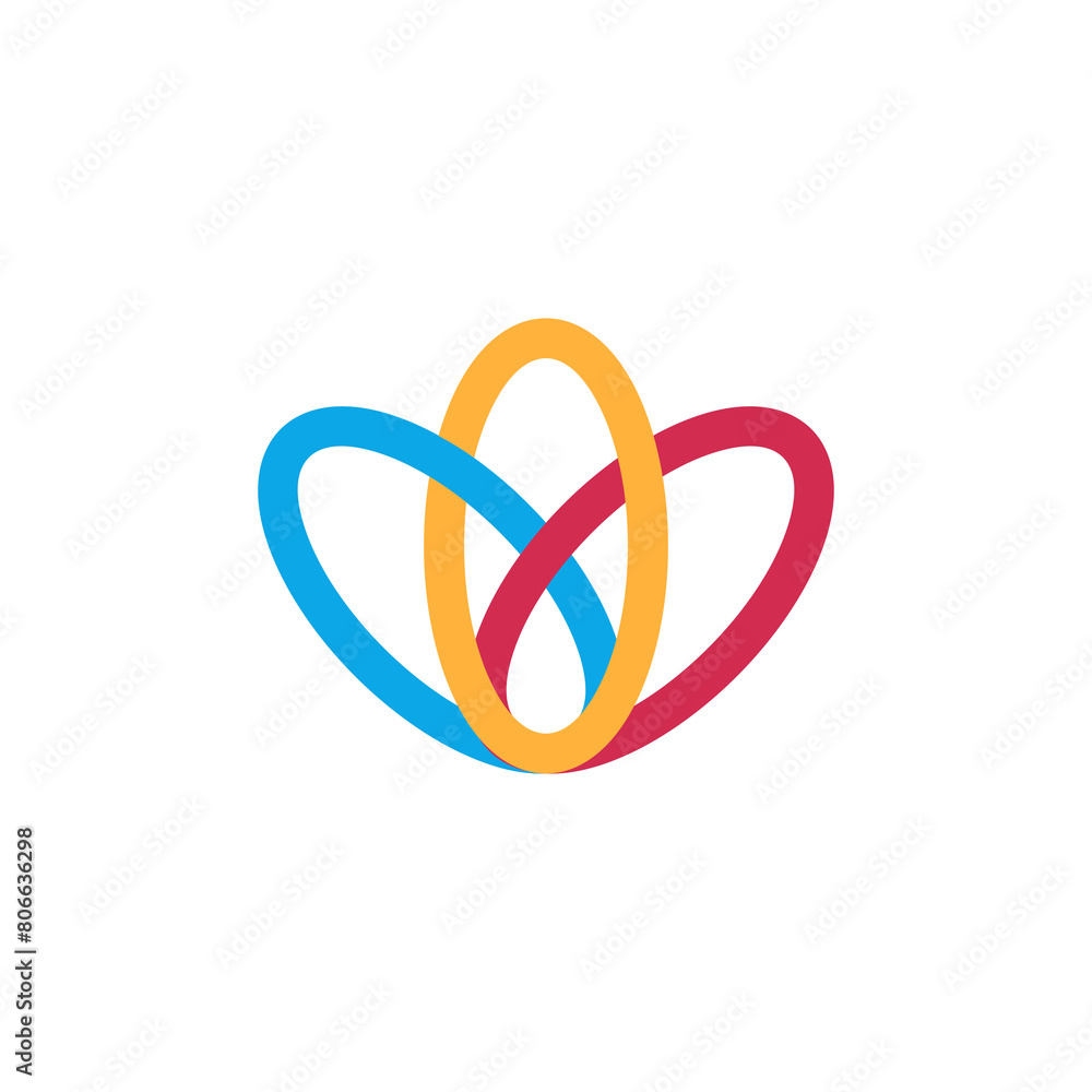 Oval circle icon logo vector shape abstract design Oval circle icon logo vector shape abstract design