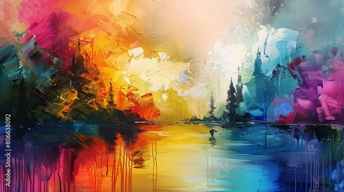 Embark on a vivid journey capturing abstract landscapes. Illuminate with vibrant colors, transcending reality, evoking emotions, stirring senses, leaving indelible impressions.