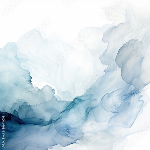 Gray background abstract water ink wave  watercolor texture blue and white ocean wave web  mobile graphic resource for copy space text backdrop 