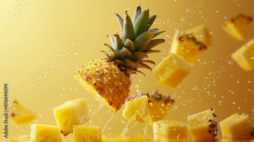 pineapple cutted pieces