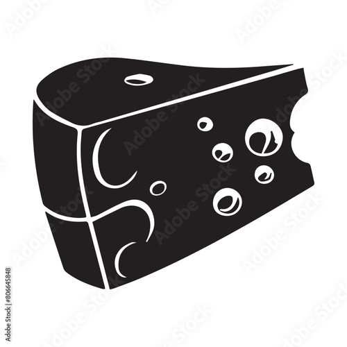 chease black silhouette design logo illustration  photo