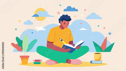 A person using an adult coloring book using art therapy as a way to relieve stress and promote mindfulness..