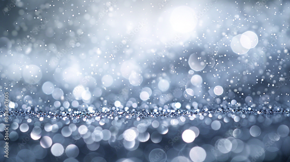 Silver glitter defocused twinkly lights, resembling a gentle mood. Silver glitter defocused twinkly lights, resembling a gentle mood.