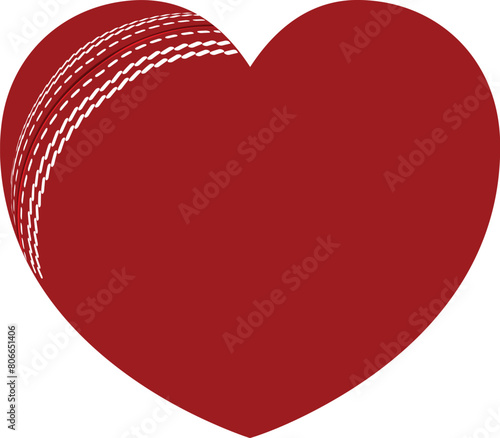A heart shaped cricket ball...