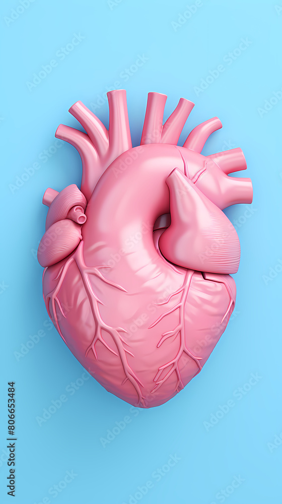 Heart 3d rendering illustration Heart 3d rendering illustration
