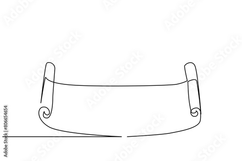 paper old retro document edict message one line art design vector