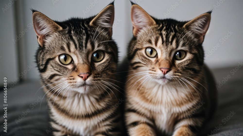 portrait of a cute cat animal portrait of a cute cat animal