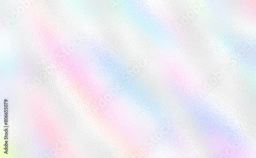 Vector pastel rainbow foil texture background. Abstract gradient bright and shiny light reflection rough texture surface. Vector for background, backdrop, web, wallpaper, print and design artwork.